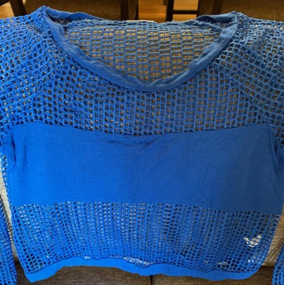 Netted long sleeve shirt